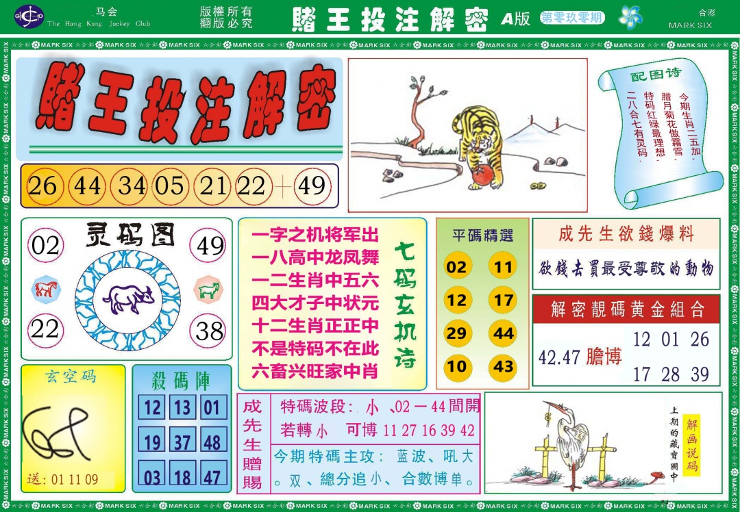 090期赌王投注解密[图]